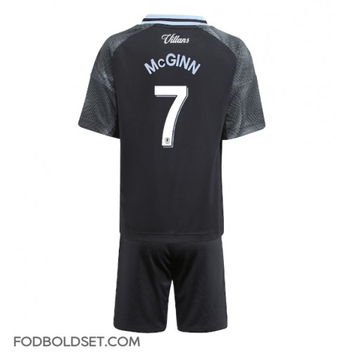 Aston Villa John McGinn #7 Udebane Trøje Børn 2025-26 Kortærmet (+ Korte bukser)
